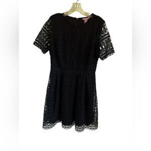 H&M Black Fit and Flare Mini Dress